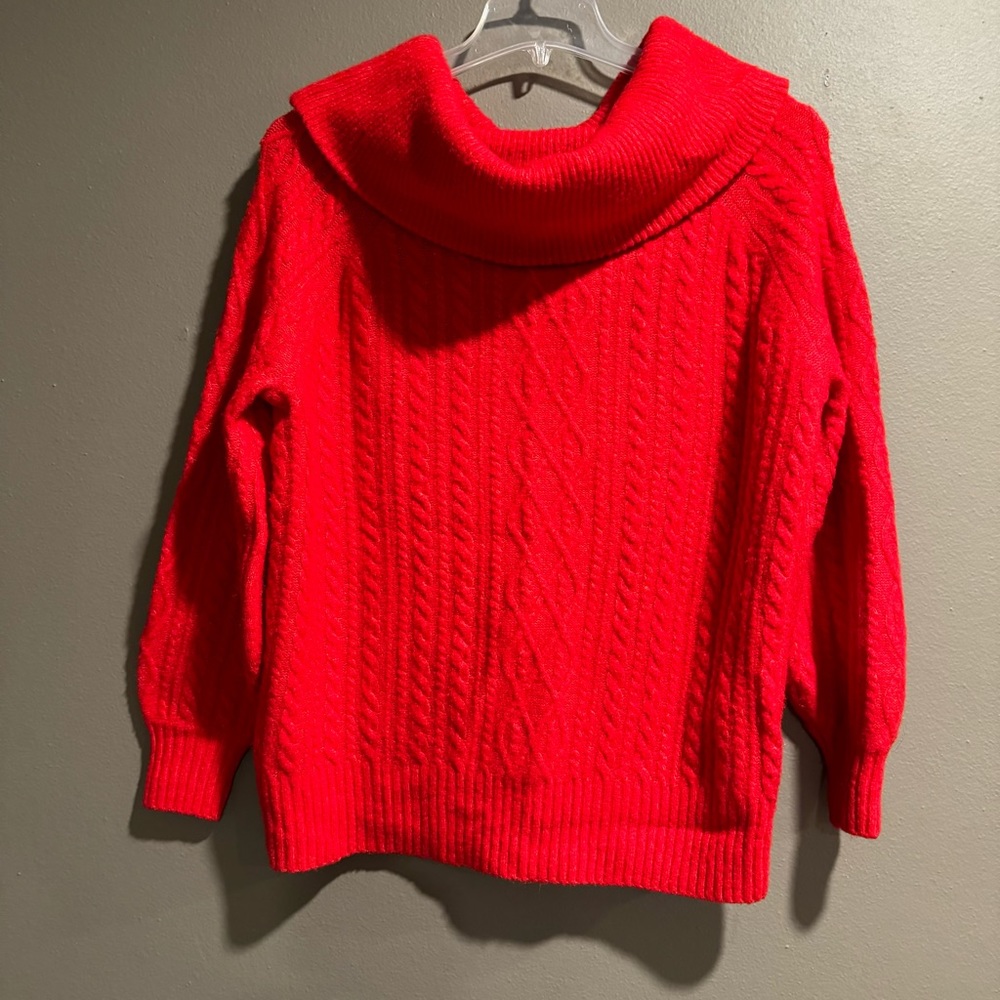 H & M Wool Blend Cable Knit Oversized Sweater Size Small